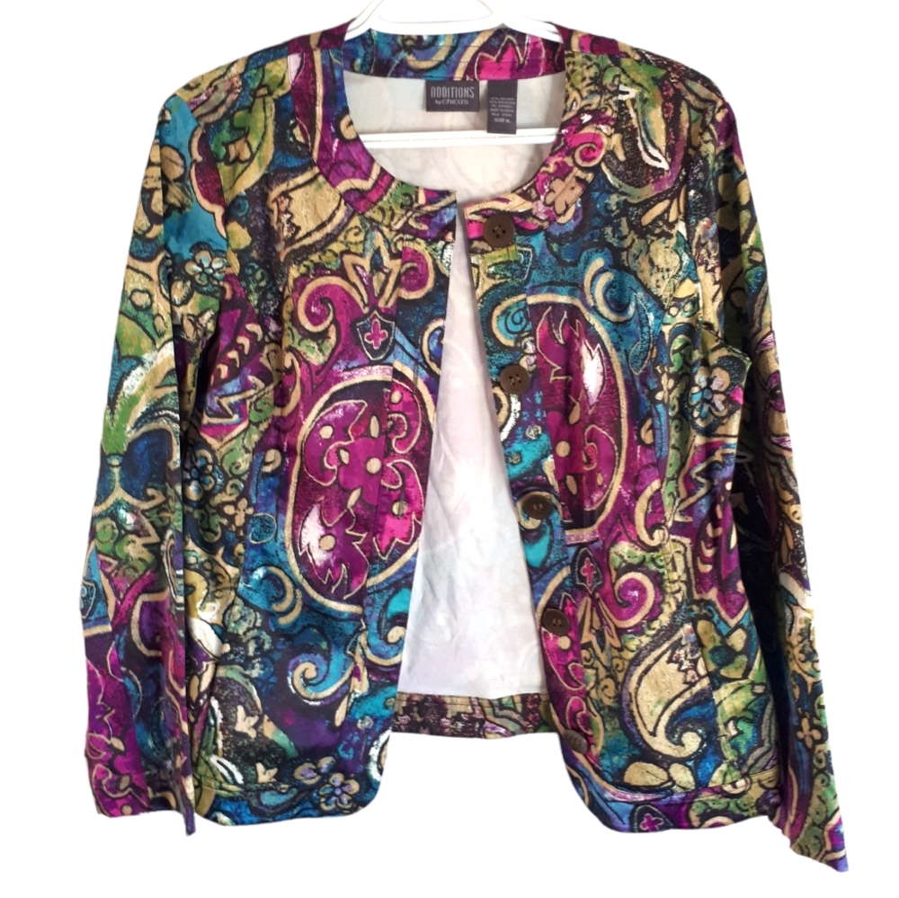 Colourful Patterned Jacket size 4